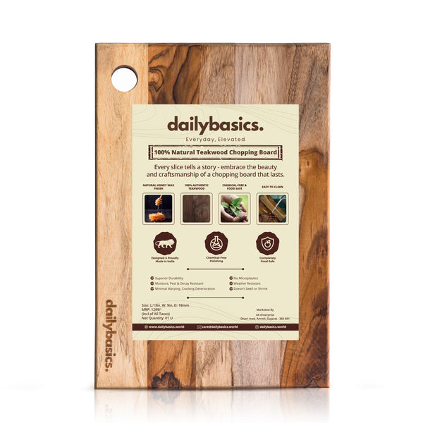 DailyBasics™ Handcrafted Wooden Chopping Board - 09