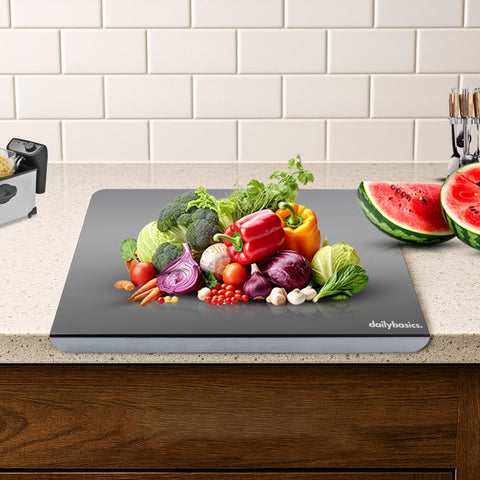 DailyBasics™ Stainless Steel Countertop Chopping Board - Premium 304-Grade Steel