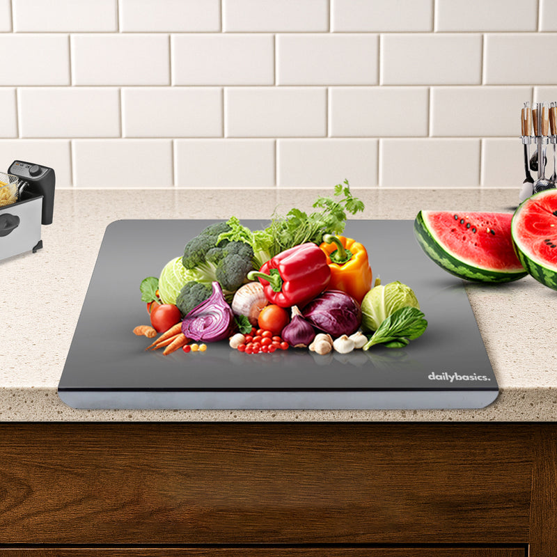 DailyBasics™ Stainless Steel Countertop Chopping Board -  Premium 304-Grade Steel