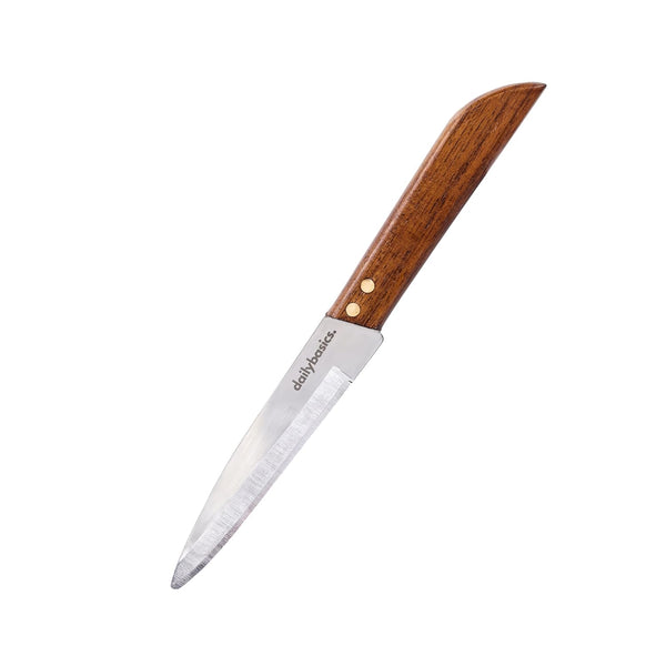 DailyBasics™ Stainless Steel Knife with Premium Teakwood Handle